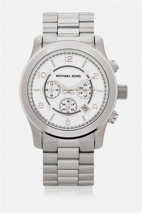 silver michael kors watch men'|mk8086.